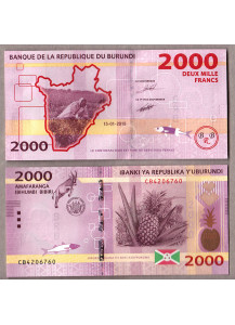 BURUNDI 2000 Francs 2015 Fior di Stampa